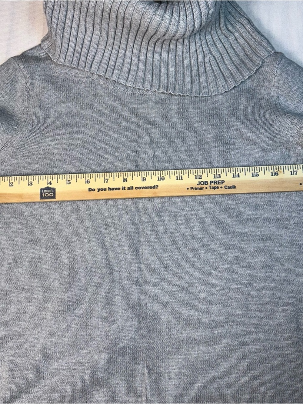 Nautica Women's Grey Cowl Turtleneck Sweater - Classic Cozy Fit Size: Large - Picture 5 of 6